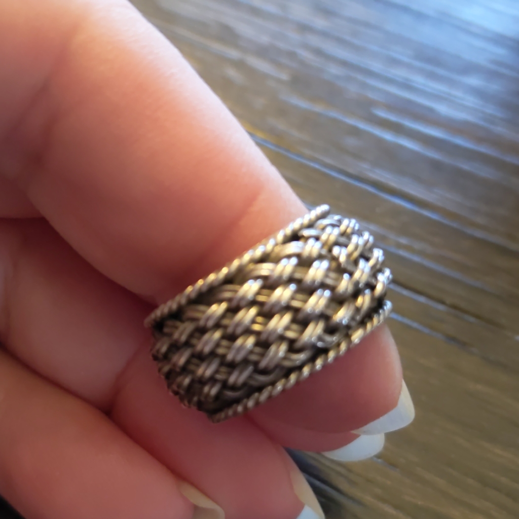 Silver 925 Band Ring Size 55 25$